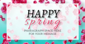 HAPPY SPRING SALE VIDEO Flyer Template Изображение, которым поделились на Facebook
