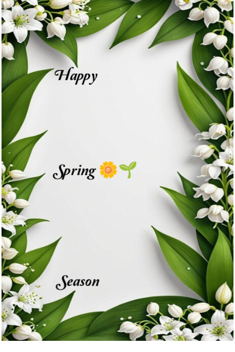 Modèle Happy spring season is the best month | PosterMyWall