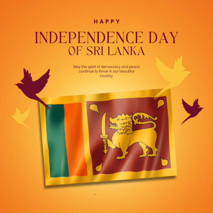 Happy Sri Lanka independence Day Template | PosterMyWall