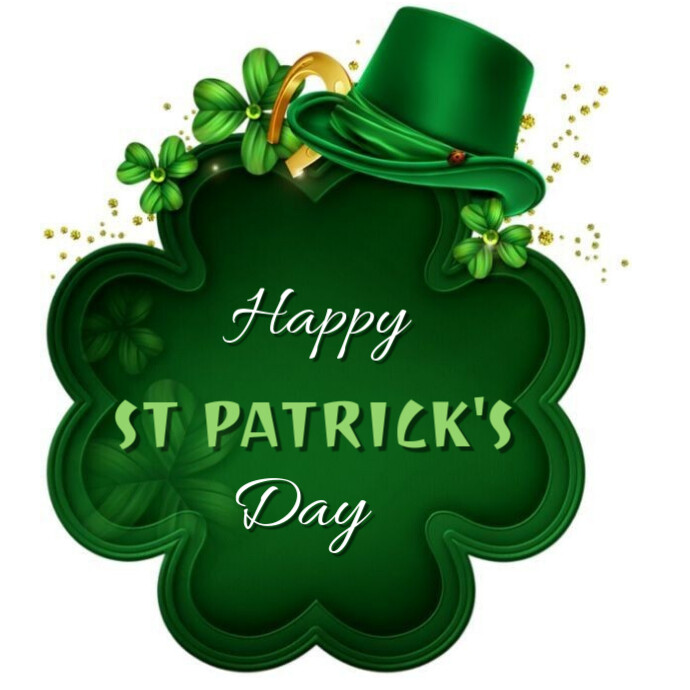 Happy st Patrick's day Ilogo template