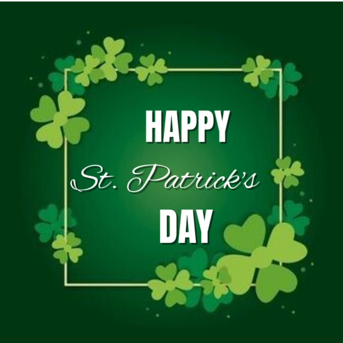 Happy St Patrick's day Logo template