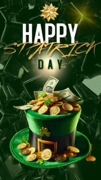 happy st patrick's day Instagram Story template
