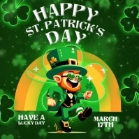 happy st patrick's day instagram SQUARE post template