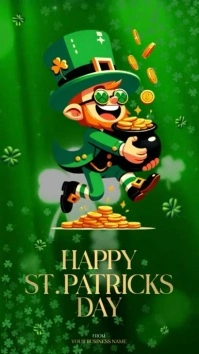 happy st patrick's day instagram STORY post template