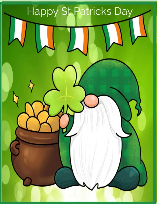 Happy St Patrick's day Ulotka (US Letter) template