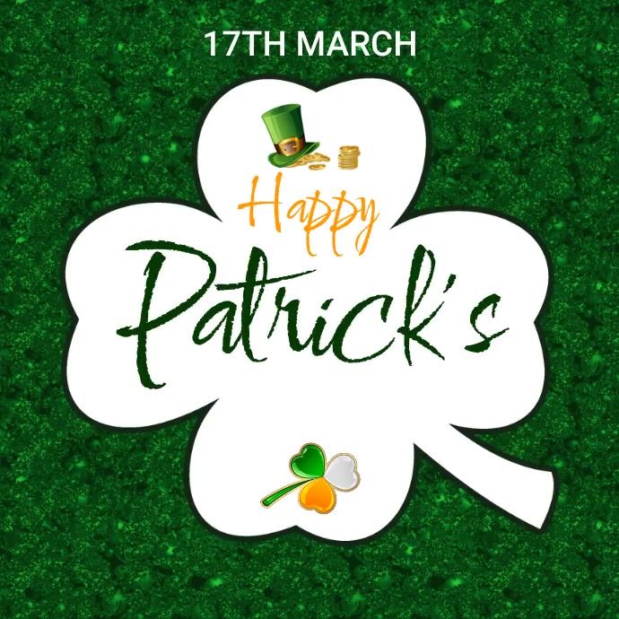 Happy st patrick's day Iphosti le-Instagram template
