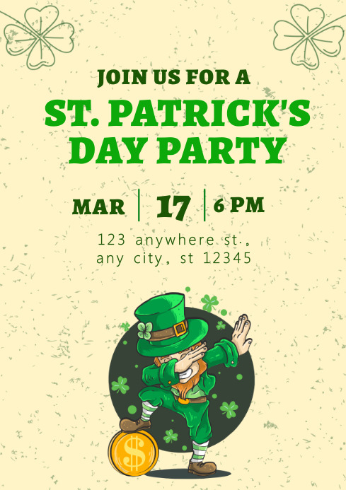 happy st patrick's day Template | PosterMyWall