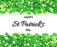 Happy St Patrick day Medium Rectangle template