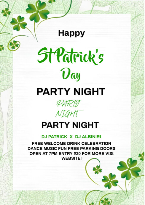 HAPPY ST PATRICKS DAY Template | PosterMyWall
