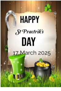 Happy st practrik's day new template Poster