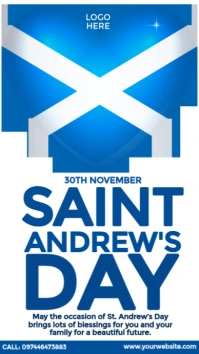 happy st. andrew's day Instagram Story template