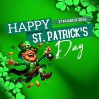 HAPPY ST. PATRICK'S DAY CARD AD TEMPLATE Square (1:1)