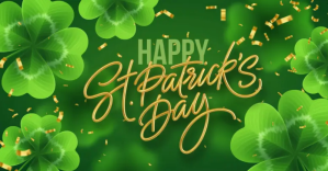 HAPPY ST. PATRICK'S DAY CARD AD TEMPLATE ภาพที่แชร์บน Facebook