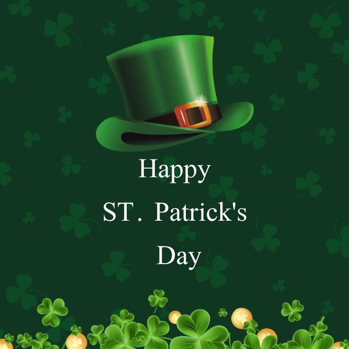Happy ST. Patrick's day Instagram 帖子 template