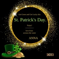 Happy St. Patrick's Day Message Instagram template