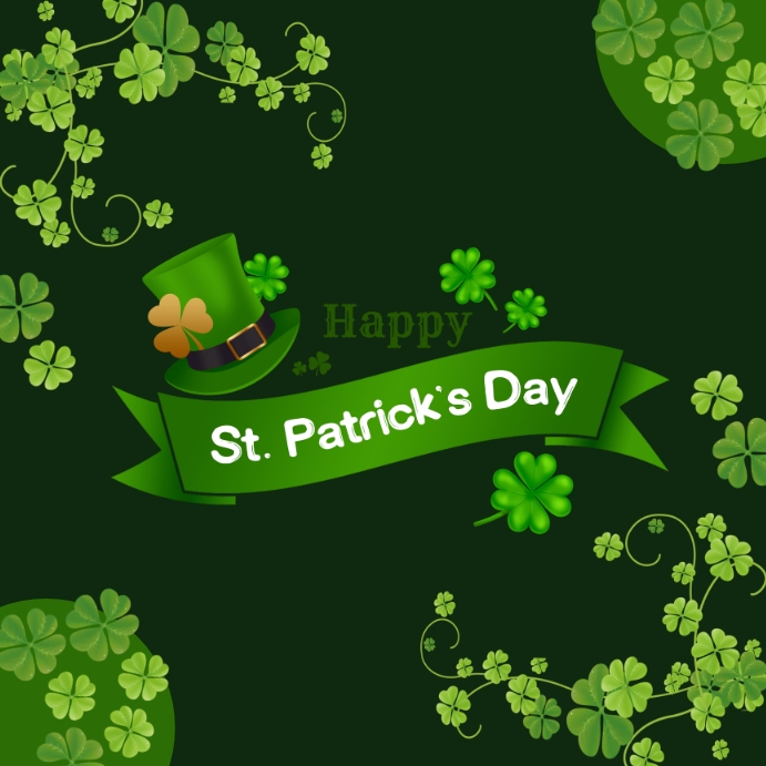 Happy ST. Patrick's day Instagram 帖子 template