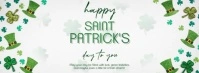 Happy st. Patrick's day Facebook cover design template Ikhava Yesithombe se-Facebook