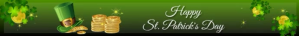 Happy St. Patrick's Day - Glittery Førertavle template