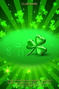 Happy St. Patrick's day party Плакат template