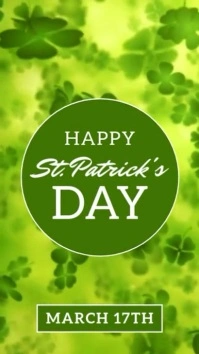Happy St. Patrick's Day Reel Instagram template