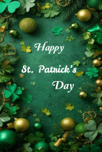 Happy ST. Patrick’s day template 2026 Poster