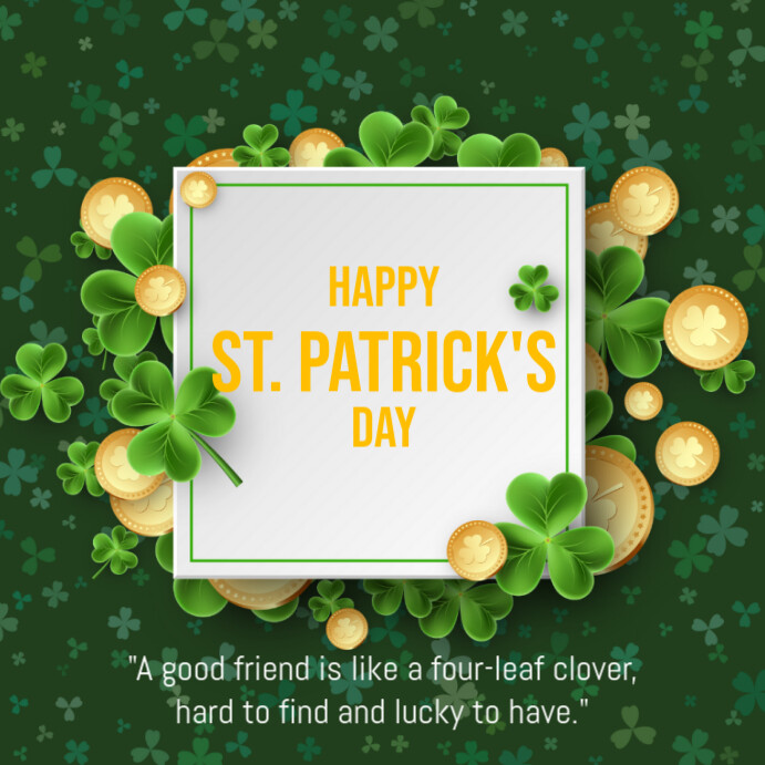 Copy of happy st. Patrick's day | PosterMyWall