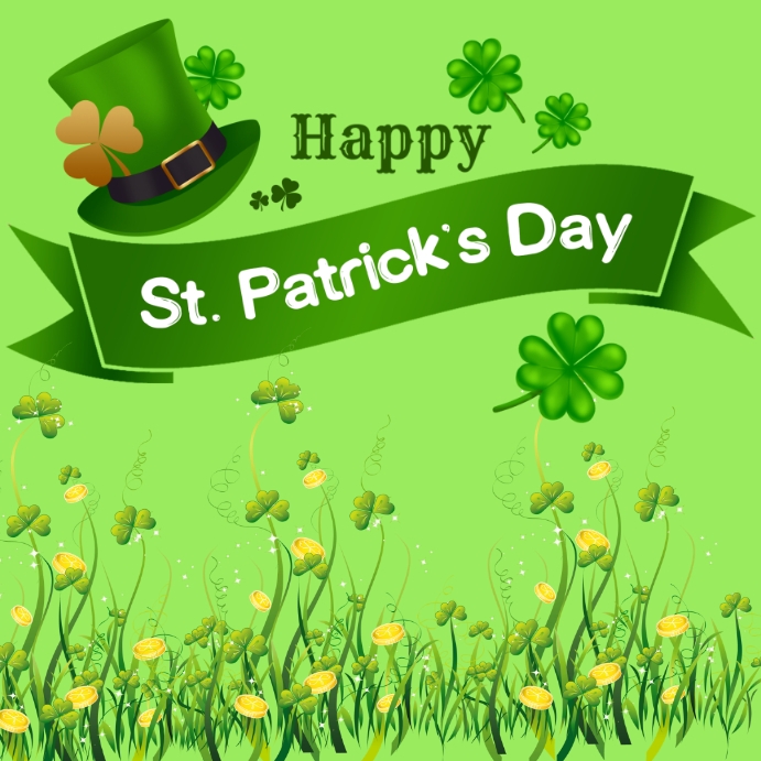 Happy ST. Patrick's day Wpis na Instagrama template