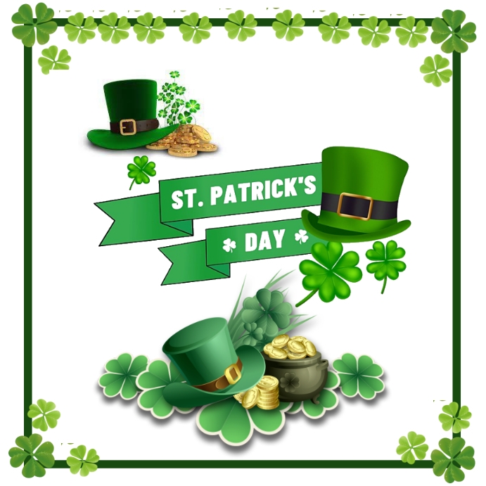 Happy ST. Patrick's day Instagram 帖子 template