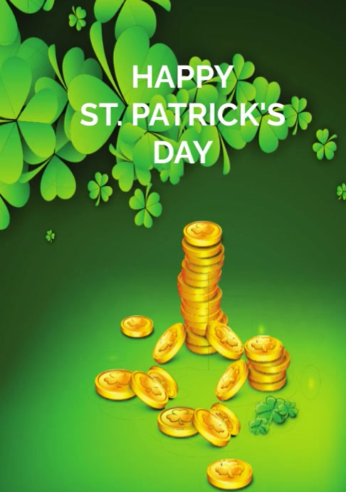 Happy St. patrick's day A4 template