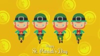 happy st. patrick's day Digital Display (16:9) template