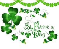 Happy ST. Patrick's day Persegi Panjang Sedang template