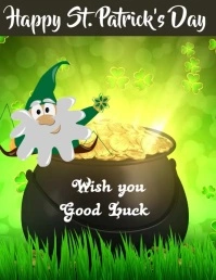 Happy St. Patrick's day Flyer (US-Letter) template