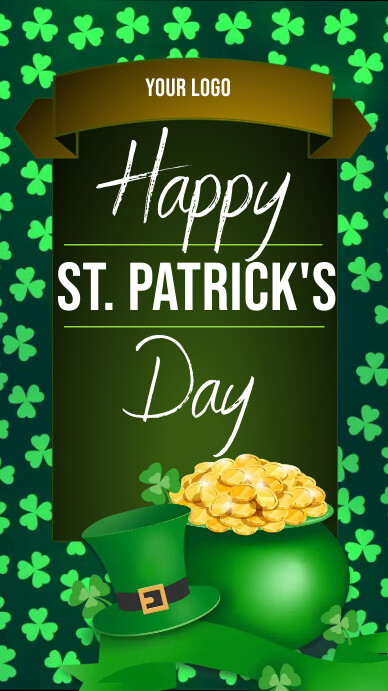 Happy St. Patrick's day instagram story template