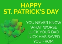 HAPPY ST. PATRICK'S DAY QUOTE TEMPLATE A5