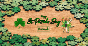 happy st. patricks day, saint patricks day ภาพที่แชร์บน Facebook template