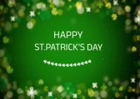 Happy St.patrick's Day  Postcard 明信片 template