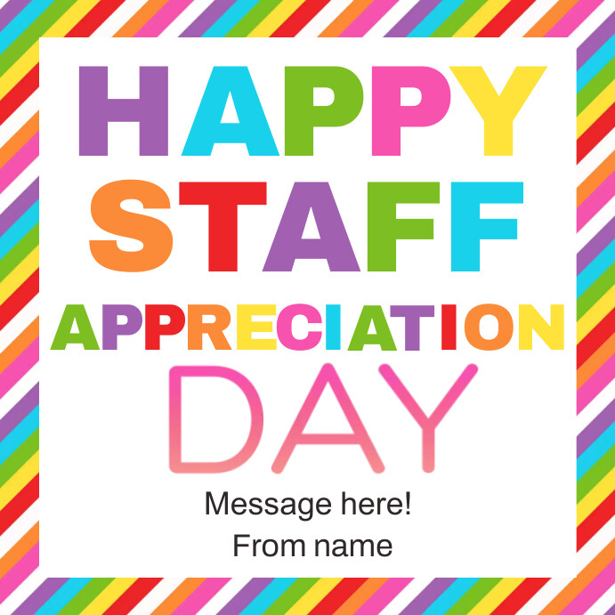 Happy Staff Appreciation Day Tags Printable Template | PosterMyWall happy-staff-appreciation-day-tags-printable-template-postermywall
