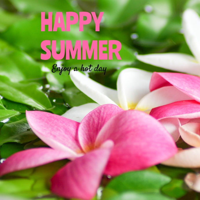Positive Summer Posts happy summer instagram post Template | PosterMyWall