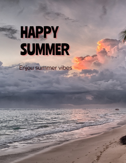 Positive Summer Posts happy summer instagram post Template | PosterMyWall