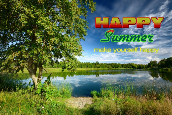 Positive Summer Posts happy summer instagram post Template | PosterMyWall