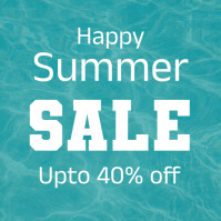 happy summer sale Instagram Post template