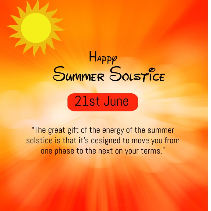 Plantilla de happy summer solstice,summer solstice | PosterMyWall