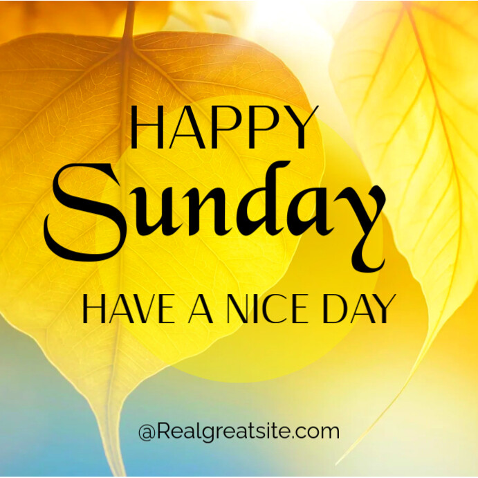 Happy Sunday design Instagram Post template