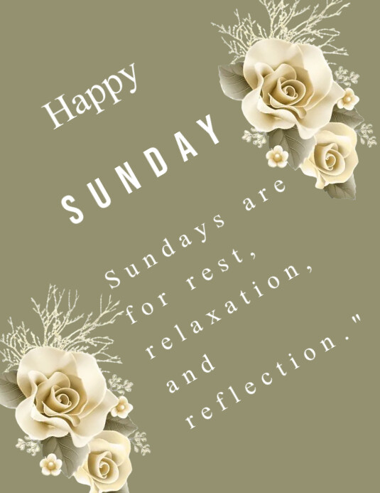 Sunday Enjoy Vector Happy Sunday enjoy Template | PosterMyWall