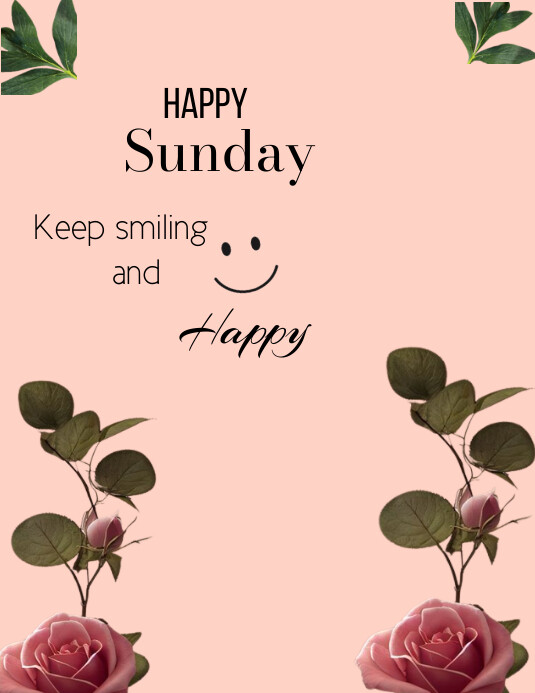 Sunday Enjoy Vector Plantilla de Happy Sunday enjoy | PosterMyWall