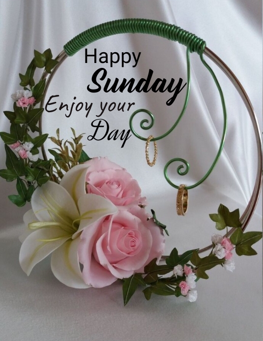 Sunday Enjoy Vector Plantilla de Happy Sunday enjoy your day | PosterMyWall