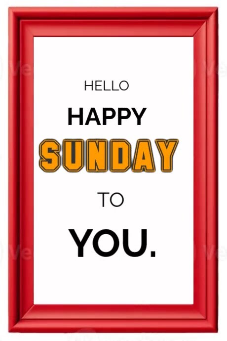 happy Sunday wishes Poster template