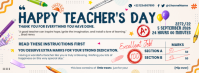 Blanco Teacher's Day Celebration Facebook Cover Photo Template