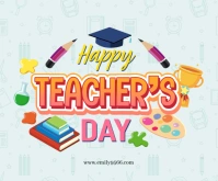 Happy Teacher's Day Medium Rectangle template