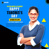Happy teacher day Publicación de Instagram template